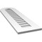 Ekena Millwork Round Top Surface Mount PVC Gable Vent: Non-Functional, w/ 3-1/2"W x 1"P Standard Frame, 12"W x 42"H GVPRT12X4201SN - alternate 2